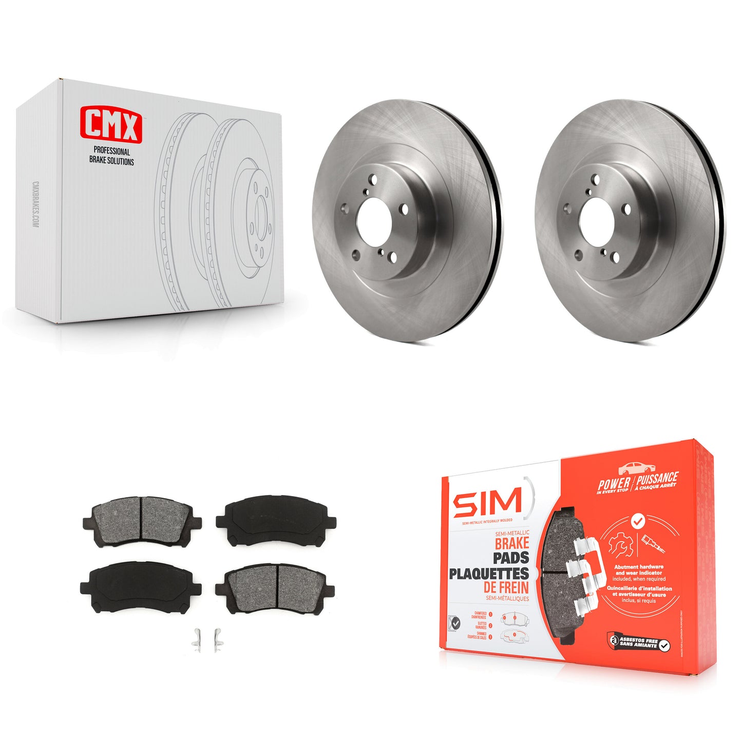 [Avant] Kit de Disque et plaquette (semi-métallique) de frein pour Subaru Outback Impreza Legacy K8S-100414