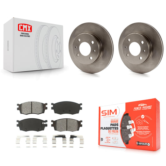 [Avant] Kit de Disque et plaquette (semi-métallique) de frein pour 2006 Hyundai Accent Hatchback K8S-100420