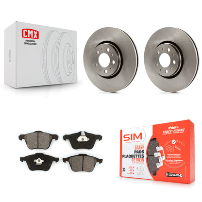 [Avant] Kit de Disque et plaquette (semi-métallique) de frein pour 2003-2014 Volvo XC90 avec 316mm Diameter Rotor K8S-100436