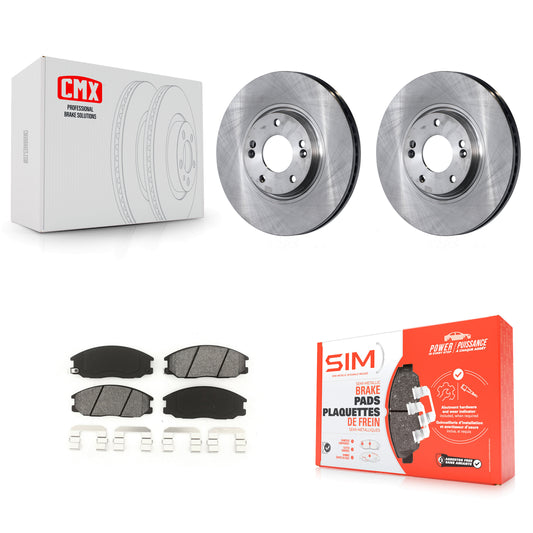 [Avant] Kit de Disque et plaquette (semi-métallique) de frein pour Kia Amanti Hyundai XG350 K8S-100437