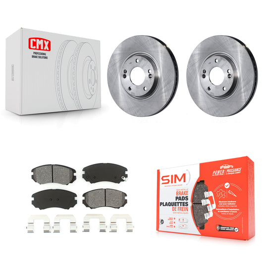 [Avant] Kit de Disque et plaquette (semi-métallique) de frein pour Hyundai Azera Kia Amanti K8S-100438