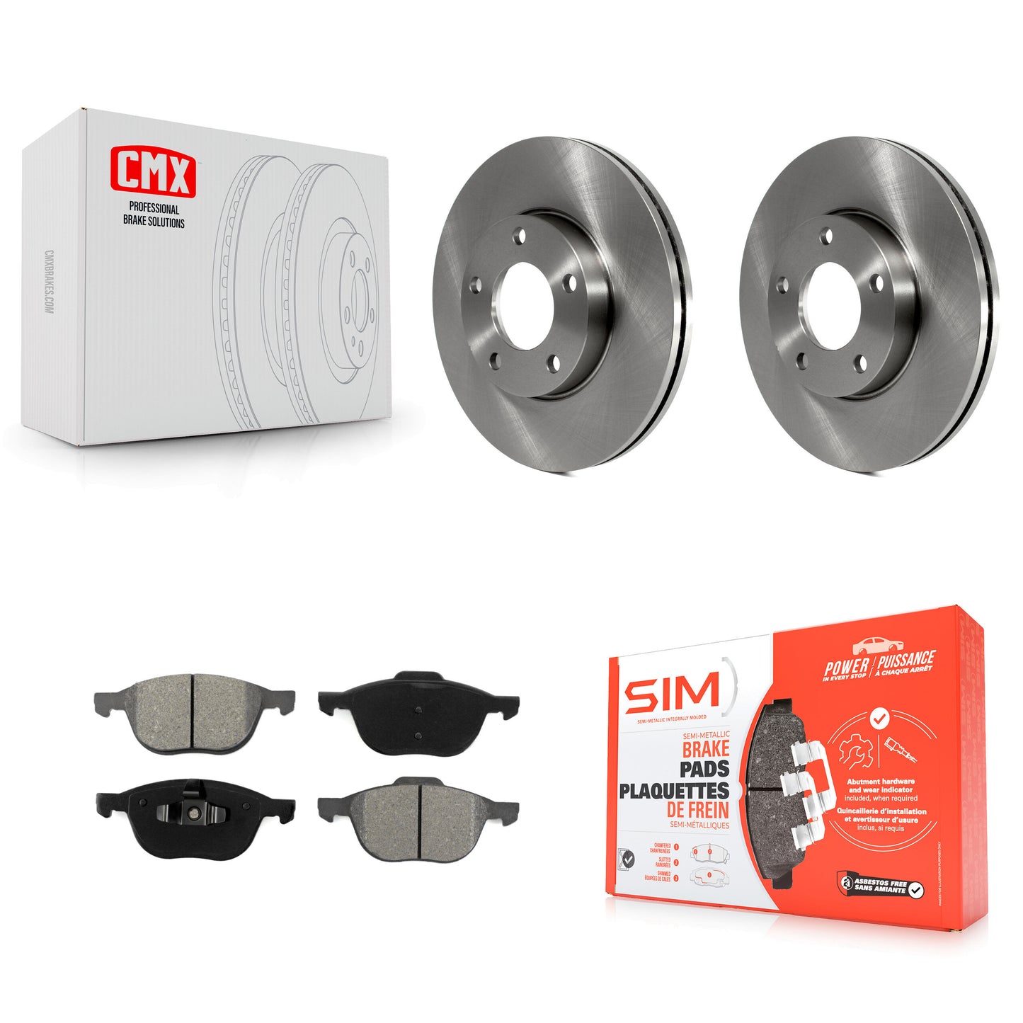 [Avant] Kit de Disque et plaquette (semi-métallique) de frein pour Mazda 3 Sport K8S-100442