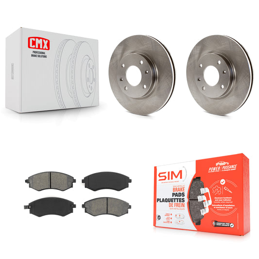[Avant] Kit de Disque et plaquette (semi-métallique) de frein pour Hyundai Sonata Kia Optima Magentis K8S-100451
