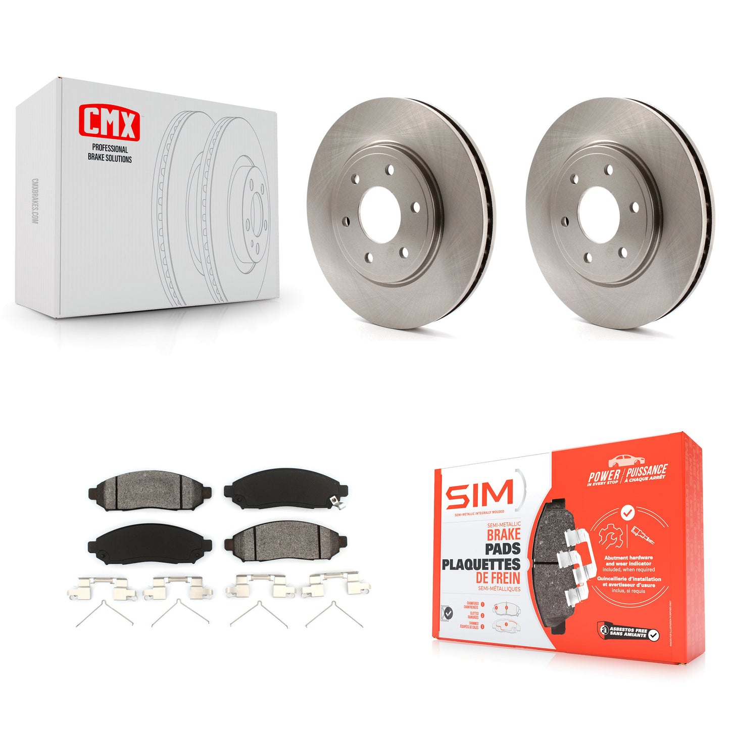 [Avant] Kit de Disque et plaquette (semi-métallique) de frein pour Nissan Frontier Suzuki Equator 2.5L K8S-100464