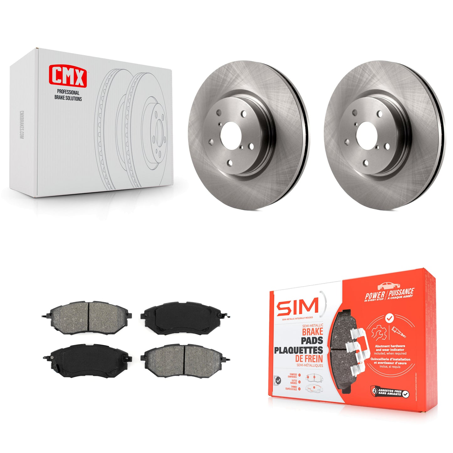 [Avant] Kit de Disque et plaquette (semi-métallique) de frein pour Subaru Outback Legacy WRX Tribeca B9 K8S-100468