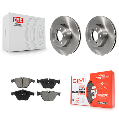 [Avant] Kit de Disque et plaquette (semi-métallique) de frein pour BMW 530i 528i 525i 530xi 535xi xDrive 535i 528xi 525xi K8S-100475