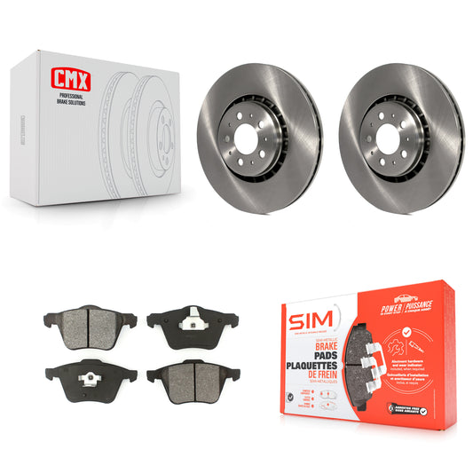 [Avant] Kit de Disque et plaquette (semi-métallique) de frein pour 2003-2014 Volvo XC90 avec 336mm Diameter Rotor K8S-100477