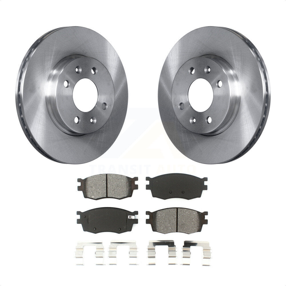 [Avant] Kit de Disque et plaquette (semi-métallique) de frein pour Hyundai Accent Kia Rio Rio5 K8S-100481 par Transit Auto