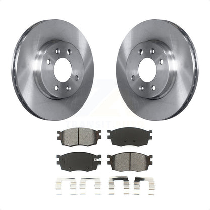 [Avant] Kit de Disque et plaquette (semi-métallique) de frein pour Hyundai Accent Kia Rio Rio5 K8S-100481 par Transit Auto