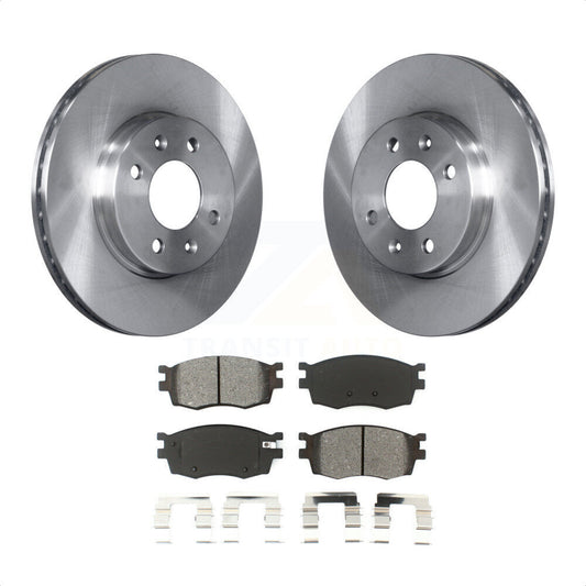 [Avant] Kit de Disque et plaquette (semi-métallique) de frein pour Hyundai Accent Kia Rio Rio5 K8S-100481 par Transit Auto