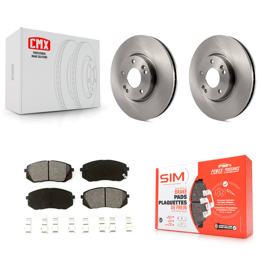 [Avant] Kit de Disque et plaquette (semi-métallique) de frein pour Hyundai Tucson Kia Sportage Soul EV K8S-100485