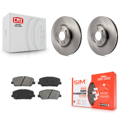 [Avant] Kit de Disque et plaquette (semi-métallique) de frein pour Hyundai Veloster Kia Forte Koup K8S-100487
