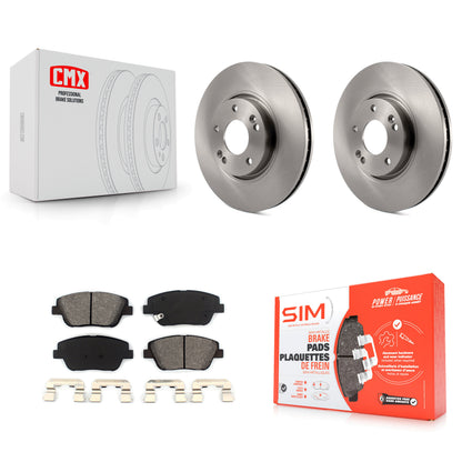 [Avant] Kit de Disque et plaquette (semi-métallique) de frein pour Hyundai Sonata Kia Optima K8S-100489
