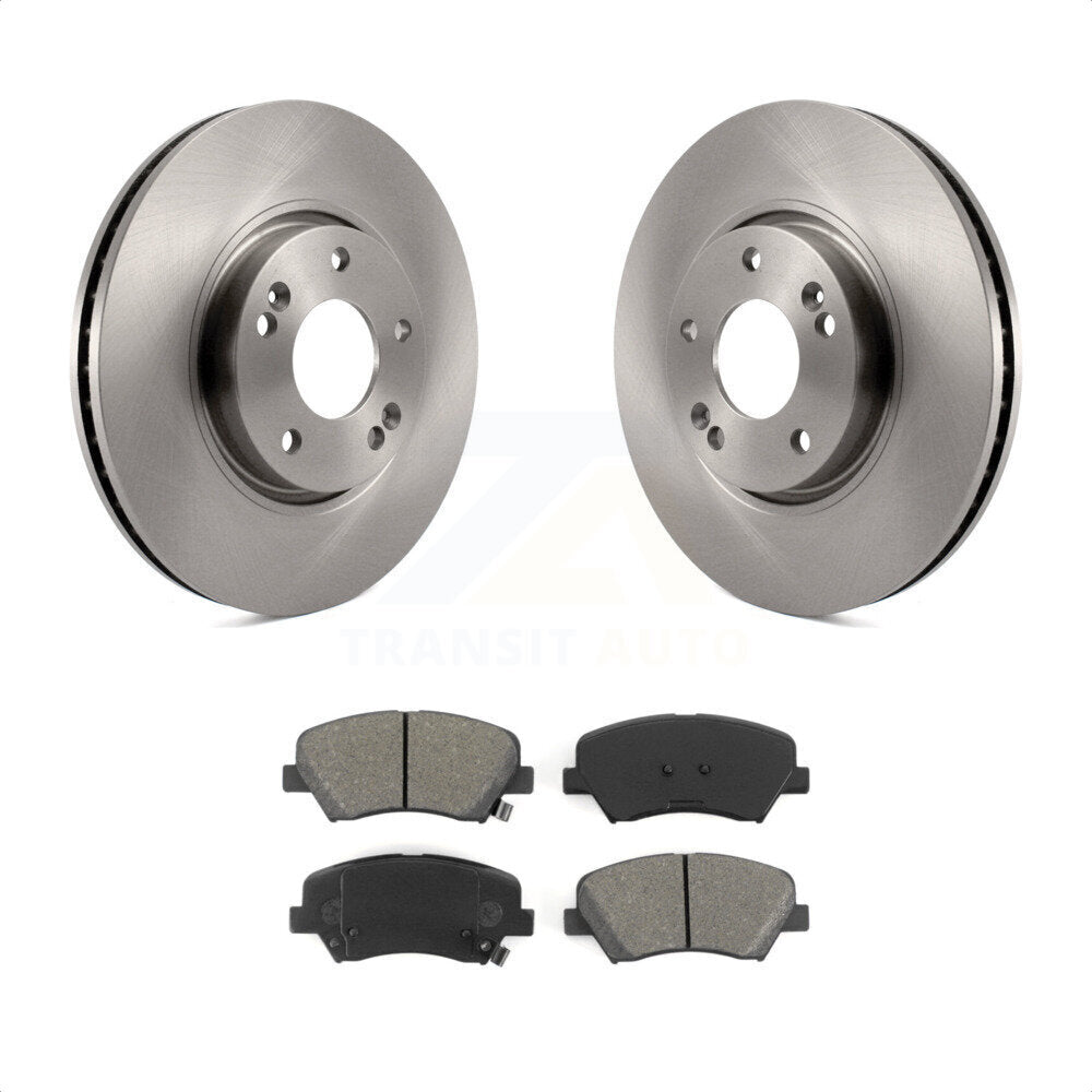[Avant] Kit de Disque et plaquette (semi-métallique) de frein pour 2015 Hyundai Veloster Tech RE FLEX SE K8S-100491 par Transit Auto