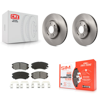 [Avant] Kit de Disque et plaquette (semi-métallique) de frein pour 2006-2010 Hyundai Sonata 3.3L K8S-100493