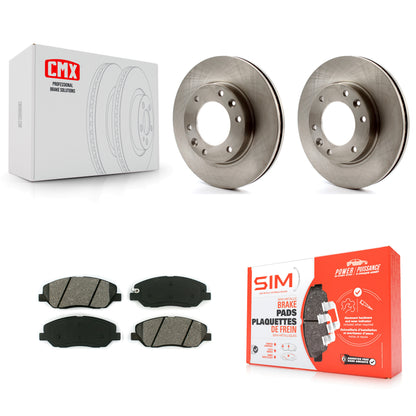 [Avant] Kit de Disque et plaquette (semi-métallique) de frein pour Kia Sedona Hyundai Entourage K8S-100496