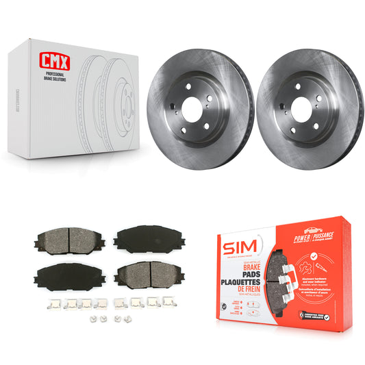 [Avant] Kit de Disque et plaquette (semi-métallique) de frein pour Toyota RAV4 Scion tC Matrix Pontiac Vibe Corolla iM Mirai K8S-100498