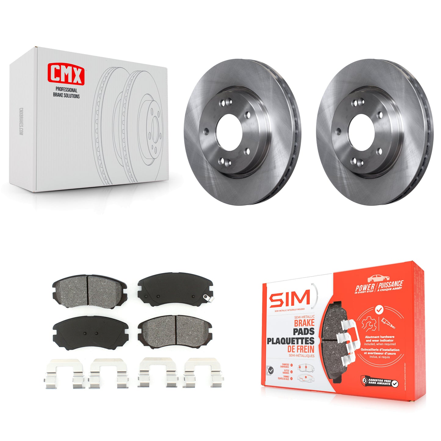 [Avant] Kit de Disque et plaquette (semi-métallique) de frein pour Hyundai Elantra K8S-100508