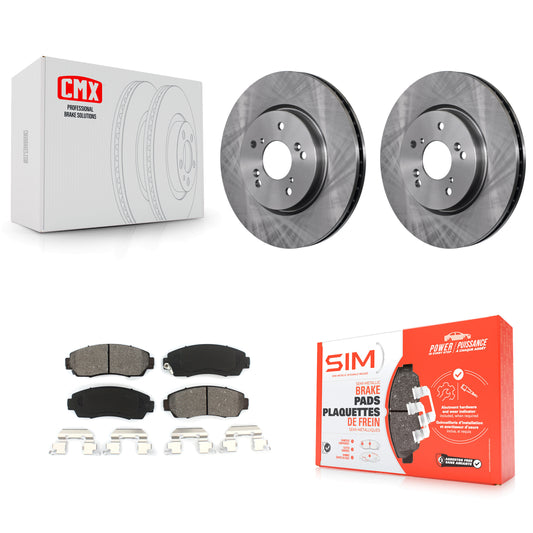 [Avant] Kit de Disque et plaquette (semi-métallique) de frein pour Honda CR-V Acura RDX Accord Crosstour K8S-100511