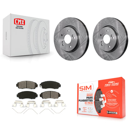 [Avant] Kit de Disque et plaquette (semi-métallique) de frein pour Honda CR-V Crosstour Accord K8S-100512