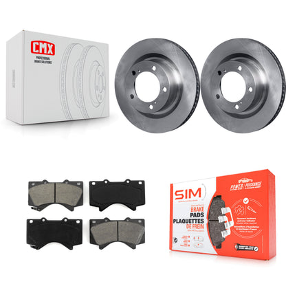 [Avant] Kit de Disque et plaquette (semi-métallique) de frein pour Toyota Tundra Sequoia Lexus LX570 Land Cruiser K8S-100536