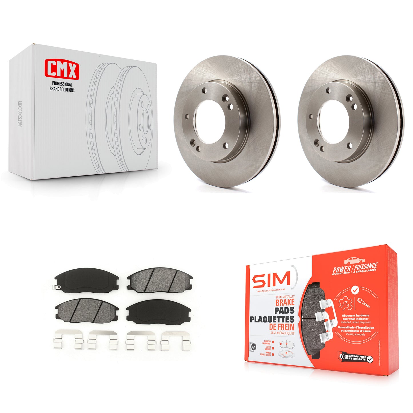 [Avant] Kit de Disque et plaquette (semi-métallique) de frein pour 2007-2009 Kia Sorento K8S-100541