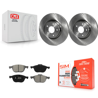 [Avant] Kit de Disque et plaquette (semi-métallique) de frein pour Ford Escape Volvo C-Max S40 C70 C30 V50 K8S-100542