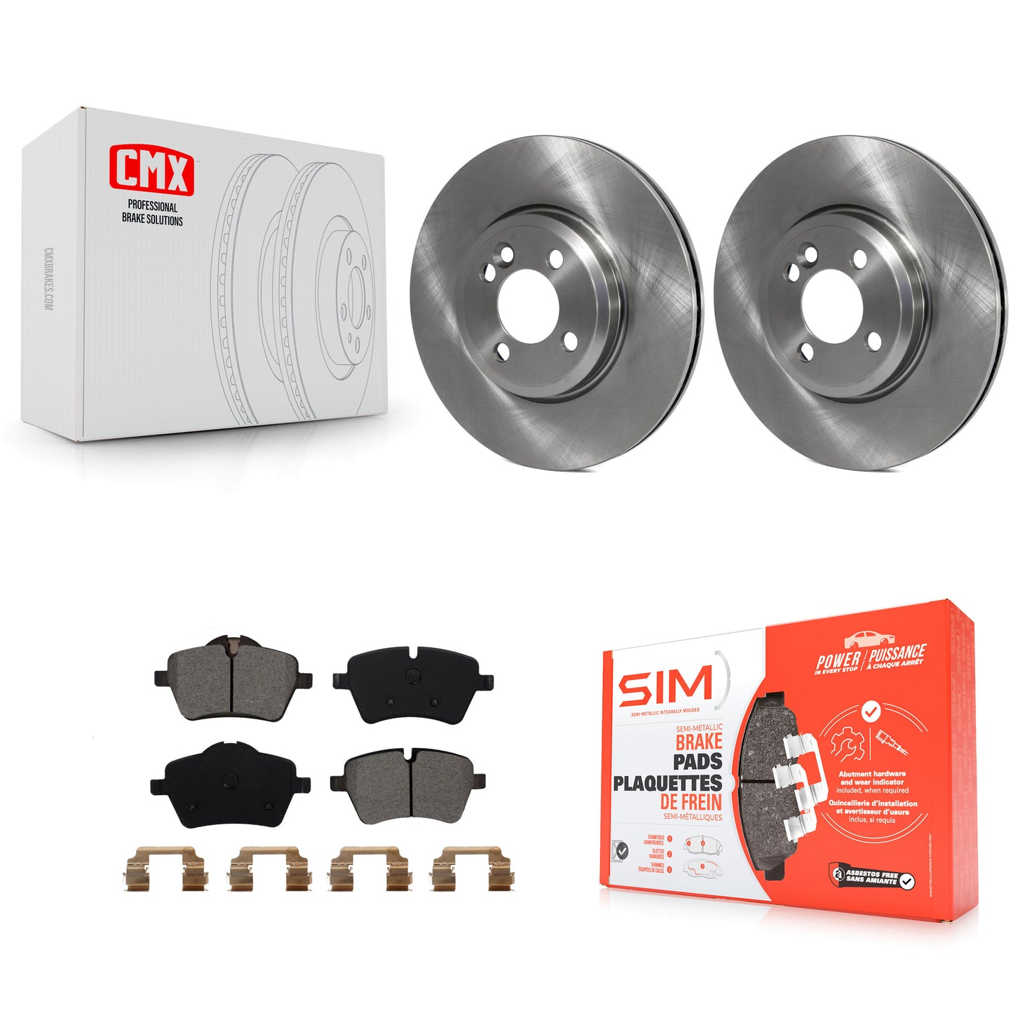[Avant] Kit de Disque et plaquette (semi-métallique) de frein pour Mini Cooper Countryman avec 294mm Diameter Rotor K8S-100543