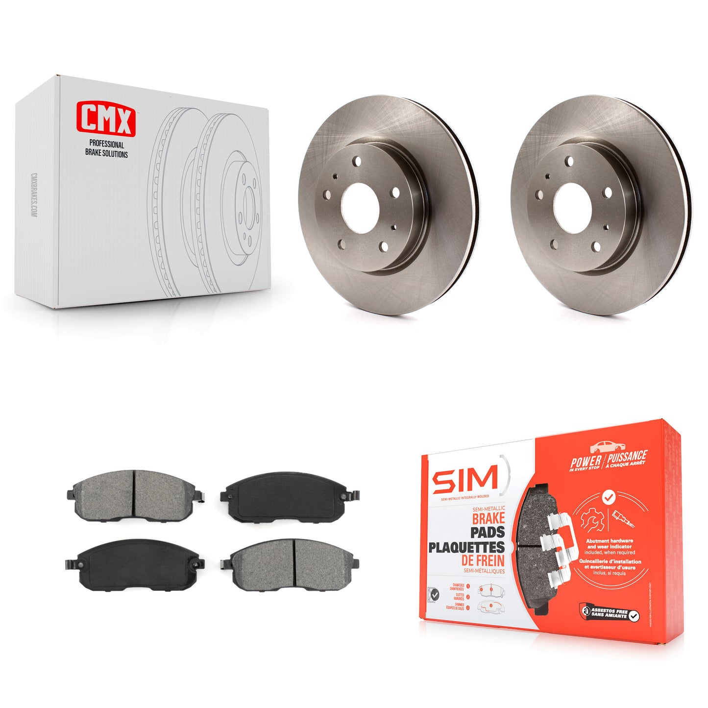 [Avant] Kit de Disque et plaquette (semi-métallique) de frein pour Suzuki SX4 Crossover K8S-100545