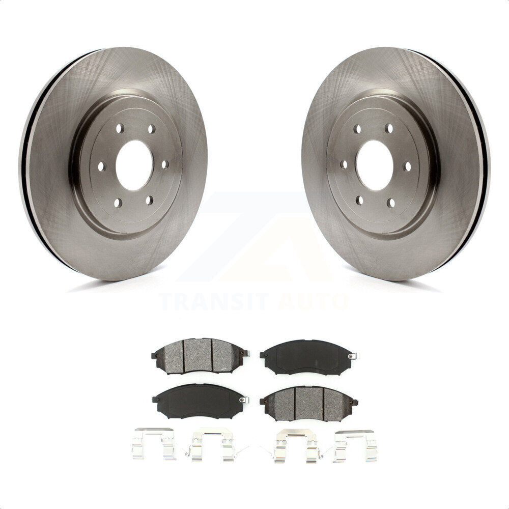 [Avant] Kit de Disque et plaquette (semi-métallique) de frein pour 2008-2012 Nissan Pathfinder 5.6L K8S-100546 par Transit Auto