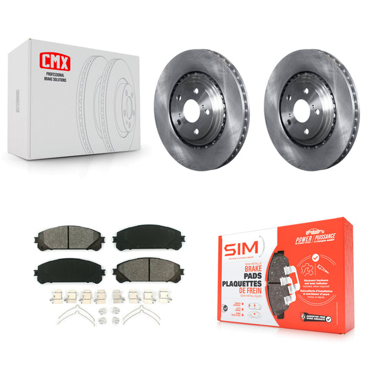 [Avant] Kit de Disque et plaquette (semi-métallique) de frein pour Toyota Highlander Sienna Lexus RX350 NX200t NX300 RX450h NX300h K8S-100550