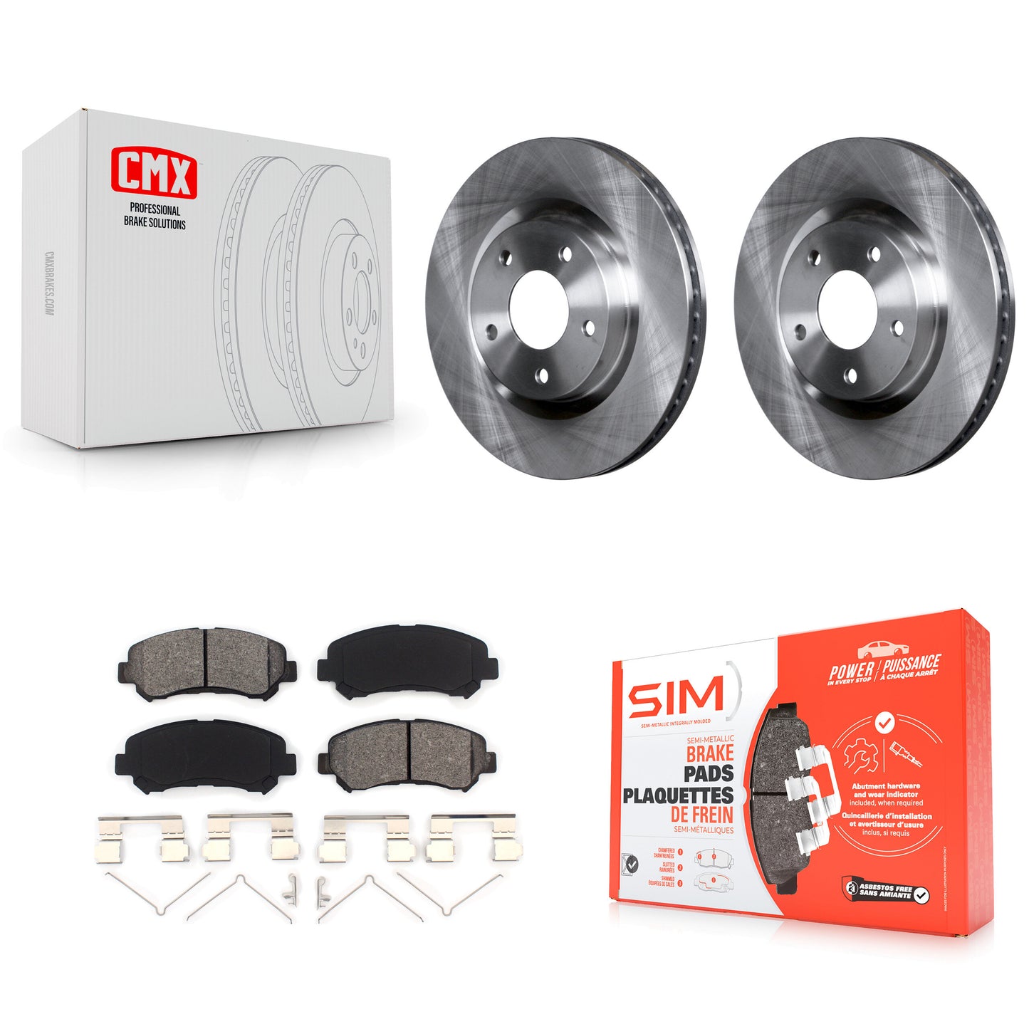 [Avant] Kit de Disque et plaquette (semi-métallique) de frein pour Nissan Rogue Select K8S-100551
