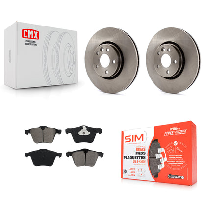 [Avant] Kit de Disque et plaquette (semi-métallique) de frein pour Volvo S60 XC70 S80 V60 Cross Country V70 K8S-100554