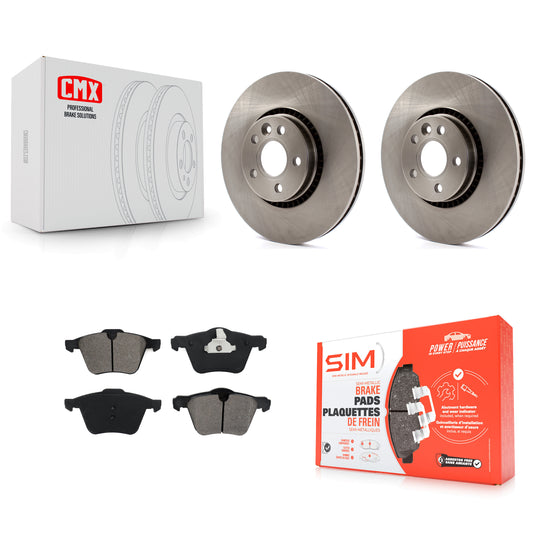 [Avant] Kit de Disque et plaquette (semi-métallique) de frein pour Volvo S60 XC70 S80 V60 Cross Country V70 K8S-100554