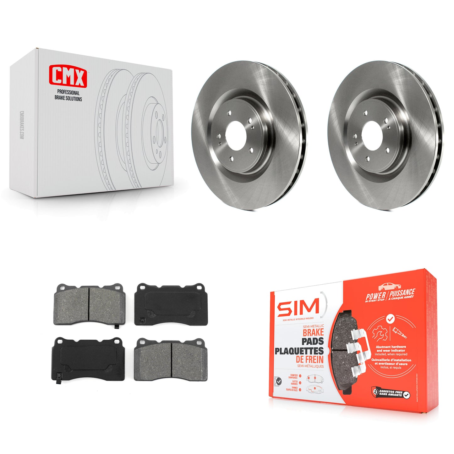 [Avant] Kit de Disque et plaquette (semi-métallique) de frein pour Mitsubishi Lancer K8S-100562