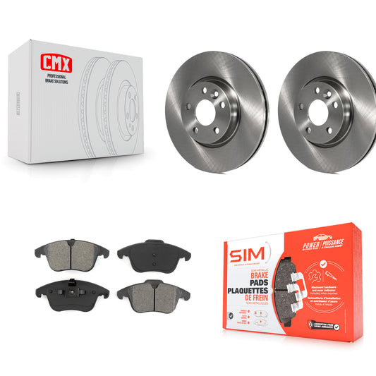 [Avant] Kit de Disque et plaquette (semi-métallique) de frein pour Volvo S60 XC70 S80 Land Rover Range Evoque V60 V70 K8S-100578