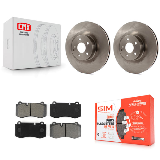 [Avant] Kit de Disque et plaquette (semi-métallique) de frein pour Mercedes-Benz S550 SL550 CL550 S600 S400 S350 CL600 S450 K8S-100583