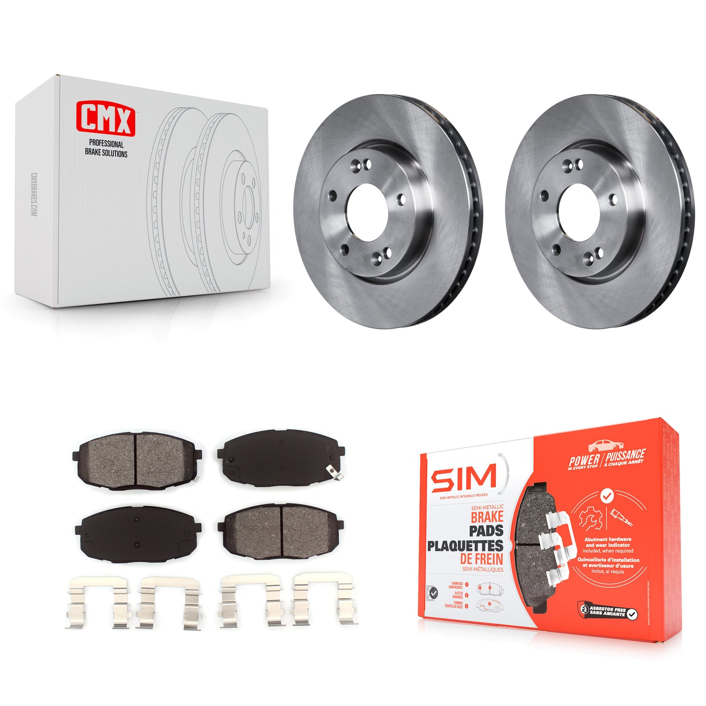 [Avant] Kit de Disque et plaquette (semi-métallique) de frein pour Kia Forte Koup Forte5 K8S-100585