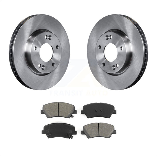 [Avant] Kit de Disque et plaquette (semi-métallique) de frein pour 2014 Kia Forte5 EX K8S-100586 par Transit Auto