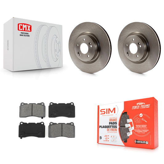 [Avant] Kit de Disque et plaquette (semi-métallique) de frein pour Hyundai Genesis Coupe K8S-100589