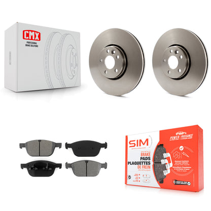 [Avant] Kit de Disque et plaquette (semi-métallique) de frein pour 2010-2015 Volvo XC60 K8S-100591