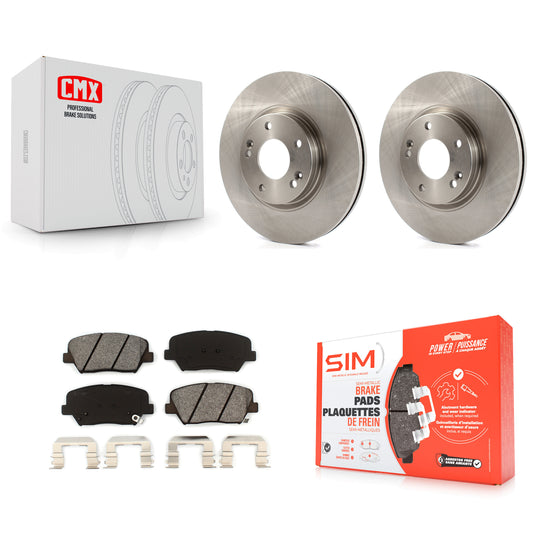 [Avant] Kit de Disque et plaquette (semi-métallique) de frein pour Kia Sorento Hyundai Santa Fe K8S-100592