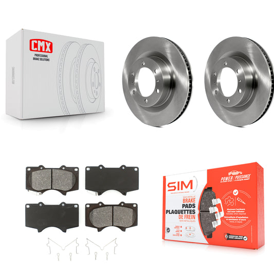 [Avant] Kit de Disque et plaquette (semi-métallique) de frein pour 2010-2023 Toyota 4Runner Lexus GX460 K8S-100593