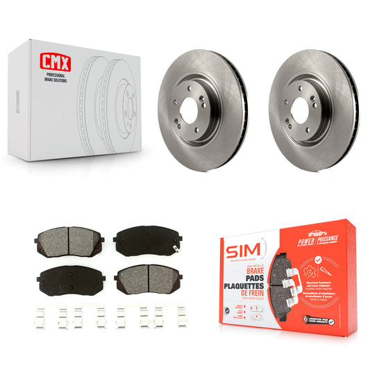 [Avant] Kit de Disque et plaquette (semi-métallique) de frein pour Hyundai Tucson Sonata Kia Cadenza K8S-100607