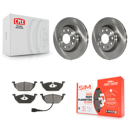 [Avant] Kit de Disque et plaquette (semi-métallique) de frein pour 2011-2015 Volkswagen Jetta avec 280mm Diameter Rotor K8S-100612