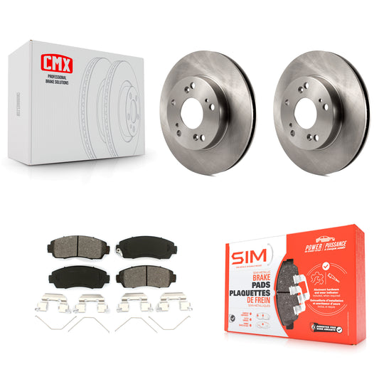 [Avant] Kit de Disque et plaquette (semi-métallique) de frein pour 2015 Honda Civic LX SE avec Manual transmission K8S-100617