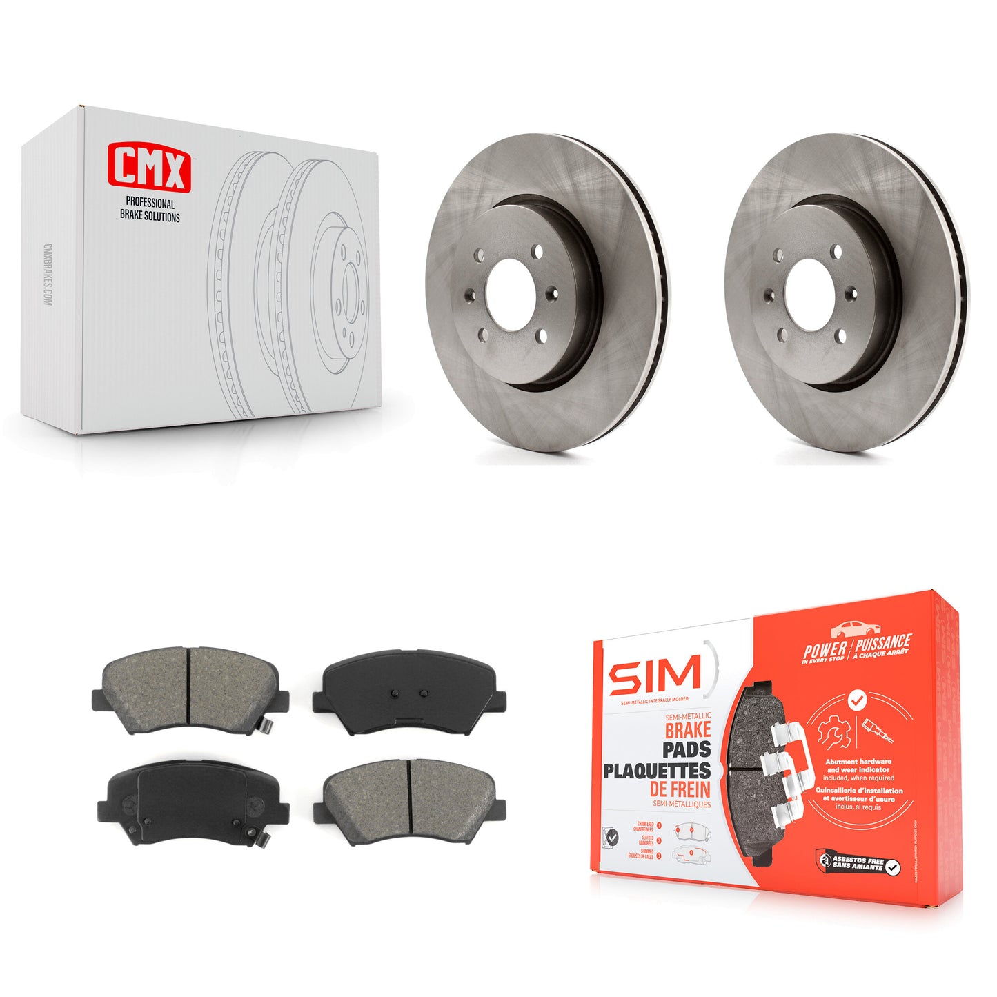[Avant] Kit de Disque et plaquette (semi-métallique) de frein pour Kia Rio K8S-100626