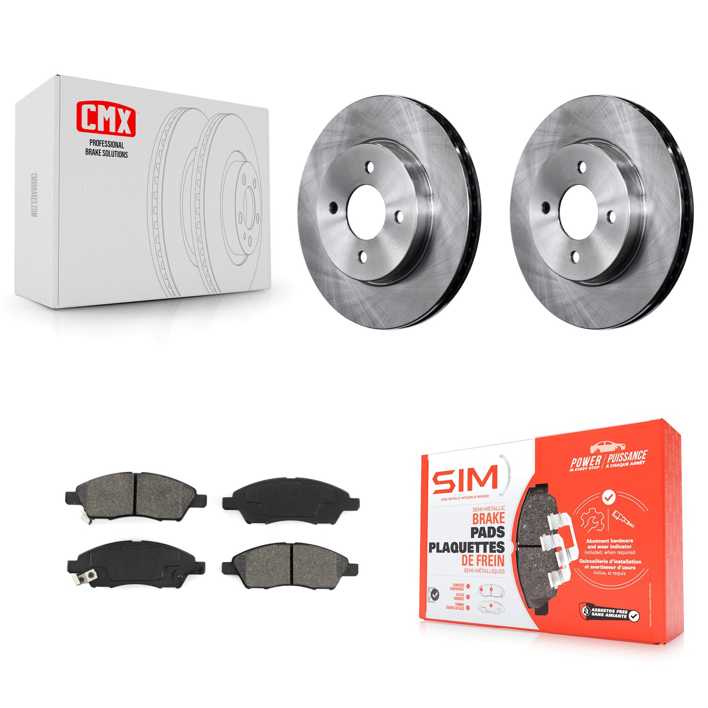[Avant] Kit de Disque et plaquette (semi-métallique) de frein pour Nissan Versa Note Micra K8S-100627