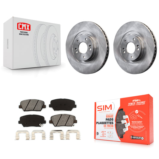 [Avant] Kit de Disque et plaquette (semi-métallique) de frein pour Hyundai Santa Fe Sport Kia Sorento K8S-100633