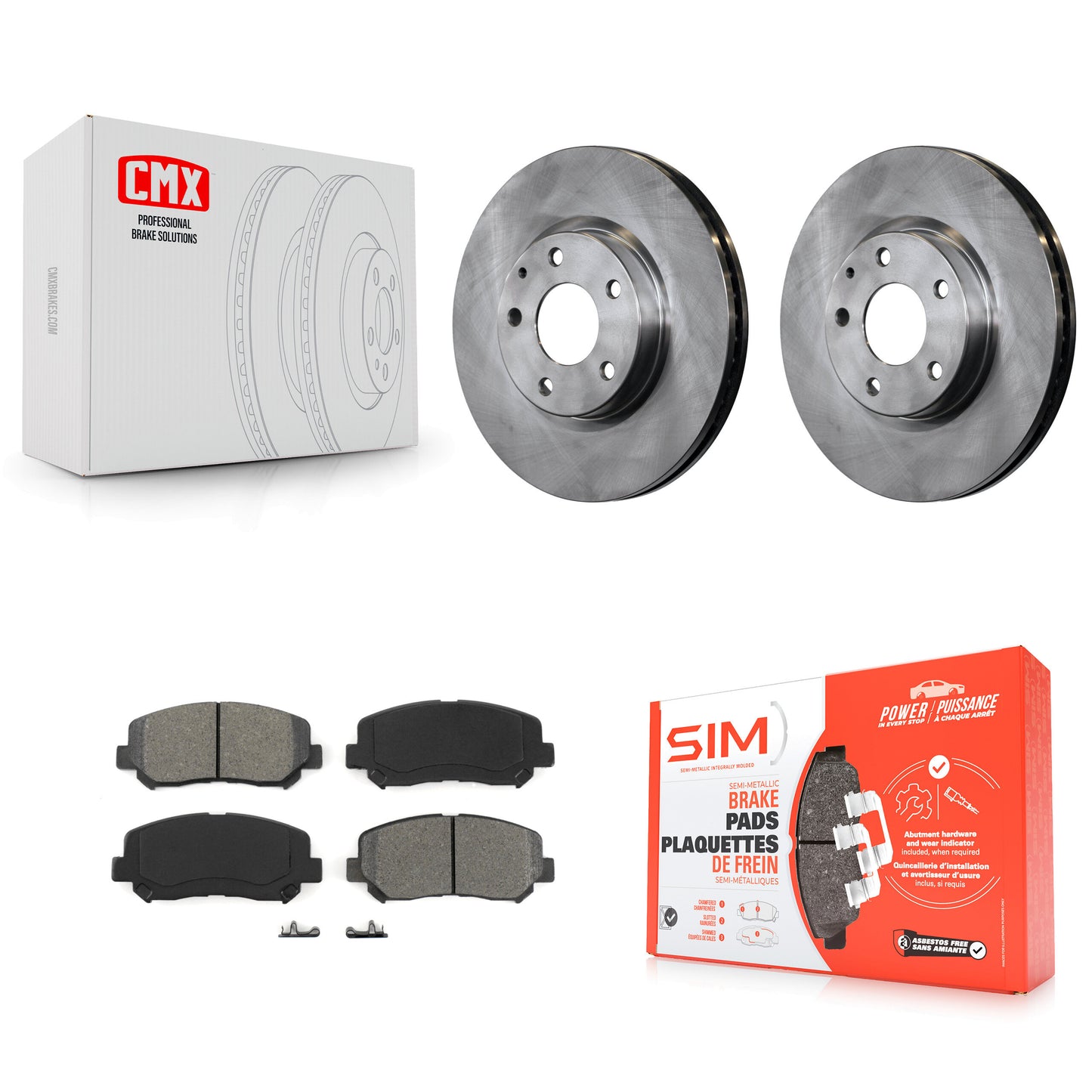 [Avant] Kit de Disque et plaquette (semi-métallique) de frein pour 2013-2015 Mazda CX-5 K8S-100635